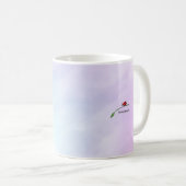 Mug à fleurs d'avril personnalisé (Devant droit)