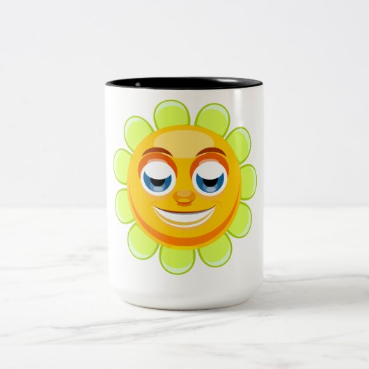 Mug à fleurs souriantes (Centre)
