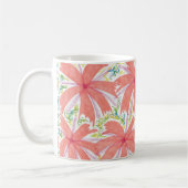 Mug à fleurs tropicales de Sunburst (Gauche)