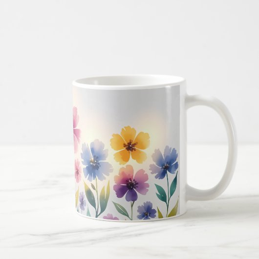 Mug à fleurs vintages - Inspiré par la nature (Droite)