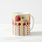 Mug à fraise blanc (Devant droit)