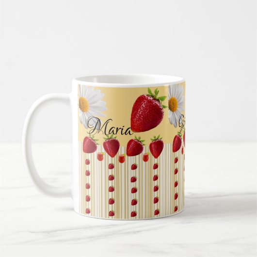Mug à fraise blanc (Gauche)