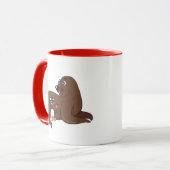 Mug A friendly seal and a penguin cartoon (Devant gauche)