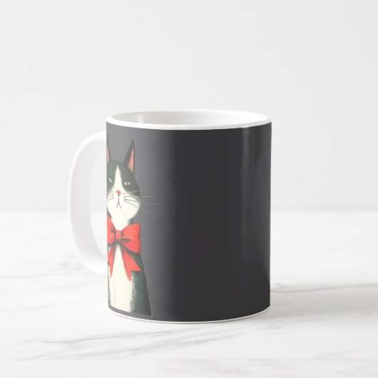 Mug A Frumpy Holiday Cat Fun Design (Devant gauche)