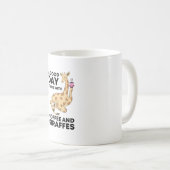 Mug A Good Day Starts With Coffee & Giraffe Gift Funny (Devant droit)