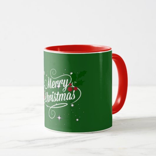 Mug À : Grand-mère, Joyeux Noël, (Devant droit)