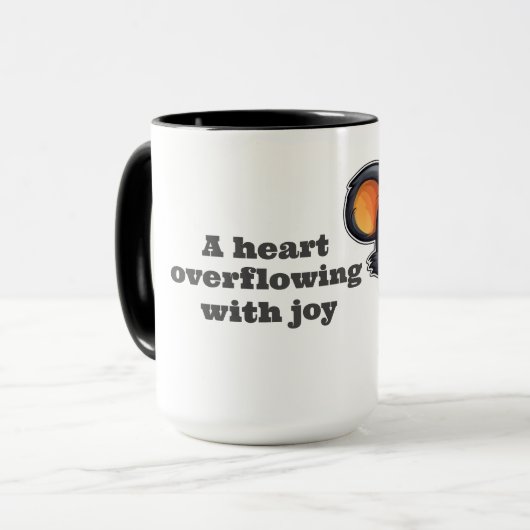 Mug A heart overflowing with joy (Devant gauche)