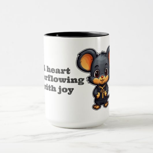 Mug A heart overflowing with joy Mok (Midden)