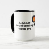 Mug A heart overflowing with joy Mok (Voorkant links)