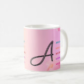 Mug "A" initial (11oz) (Devant droit)