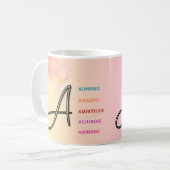 Mug "A" initial (11oz) (Devant gauche)