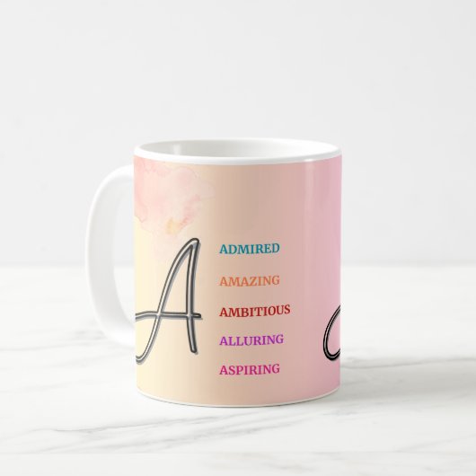 Mug "A" initial (11oz) (Devant gauche)