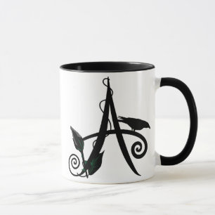 Mug 'A initial gothique