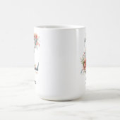 Mug à initiale florale personnalisée, cadeau pour  (Centre)