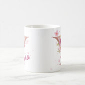 Mug à initiale florale personnalisée – Lettre Y (Centre)