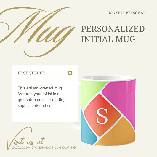 Mug à initiale personnalisé