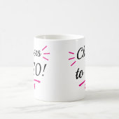 Mug À la 70e anniversaire drôle rose (Centre)