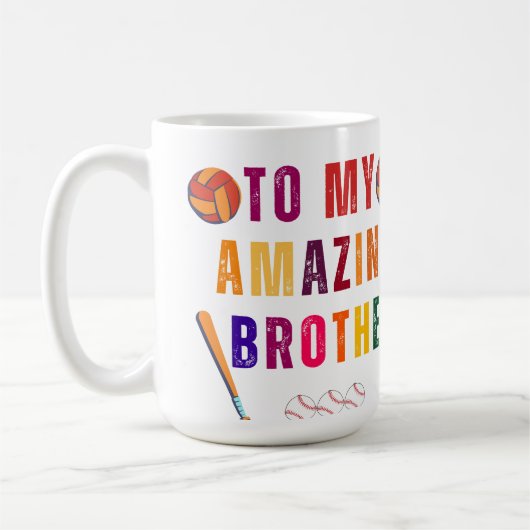 Mug À la fête de mon frère extraordinaire (Gauche)