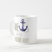 Mug "À la maison est où l'Ancre laisse tomber" (Devant gauche)