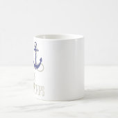 Mug "À la maison est où l'Ancre laisse tomber" (Centre)