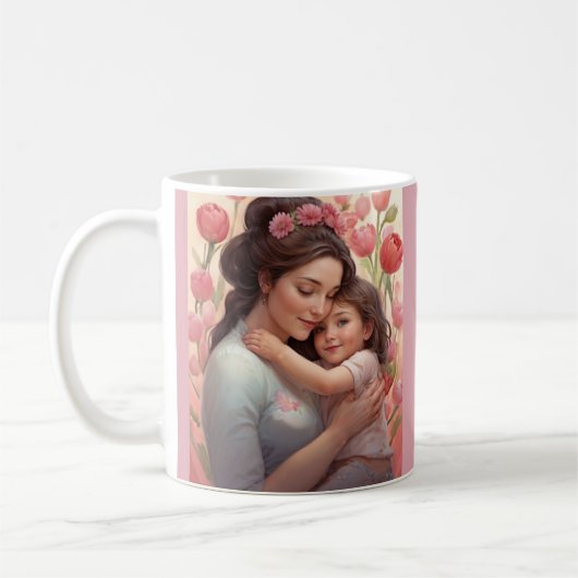 Mug À La Maman La Plus Amoureuse - Mère & Fille (Gauche)