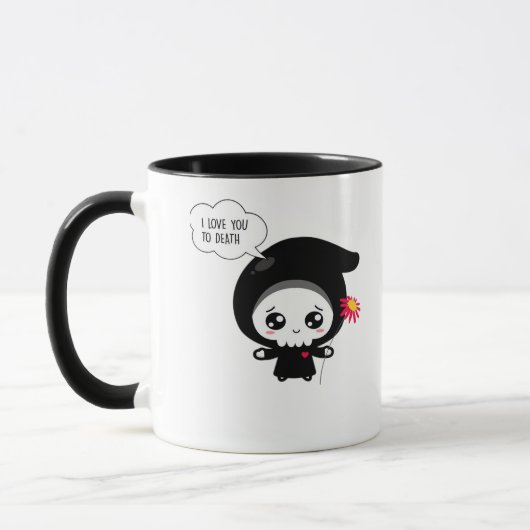 Mug À la mort - Funny Valentines Jour Classique (Gauche)