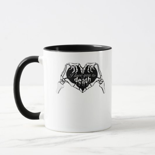 Mug À la mort - Squelette Coeur main (Gauche)