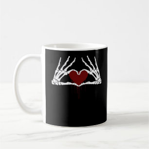 Mug À la mort - Squelette Mains de coeur