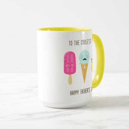 Mug À la pop la plus froide - Fête des pères (Devant droit)