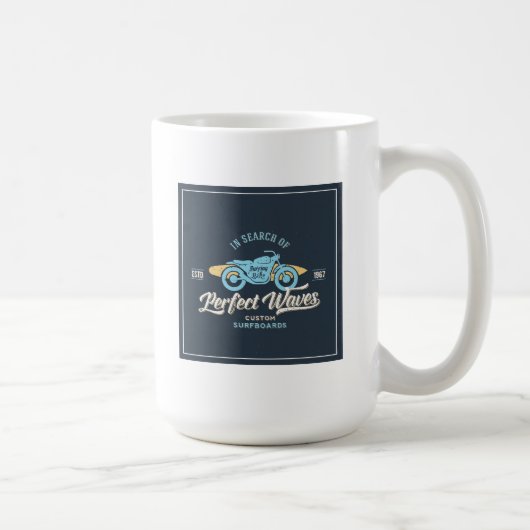 Mug À la recherche de l'affiche parfaite de vagues (Droite)