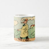 Mug à la vintage "Faire marcher le chien" (Centre)