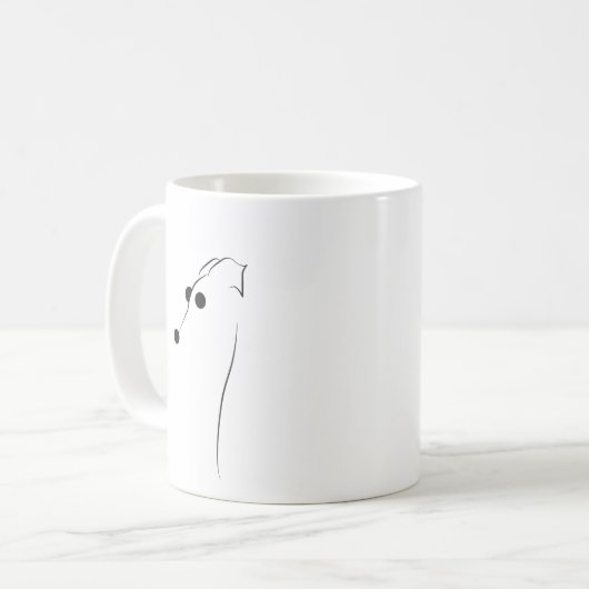 Mug à l'aide d'une hache grisâtre (Devant gauche)