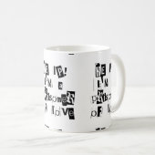 Mug À l'aide ! Je suis un prisonnier de l'amour (Devant droit)