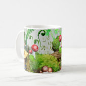Mug à l'aquarelle Forêt Champignons Plante Vert (Devant gauche)