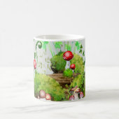 Mug à l'aquarelle Forêt Champignons Plante Vert (Centre)