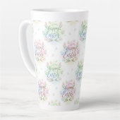 Mug à l'aquarelle Joyeuses Pâques écriture manuscr (Angle gauche)