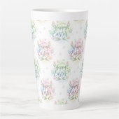 Mug à l'aquarelle Joyeuses Pâques écriture manuscr (Devant)