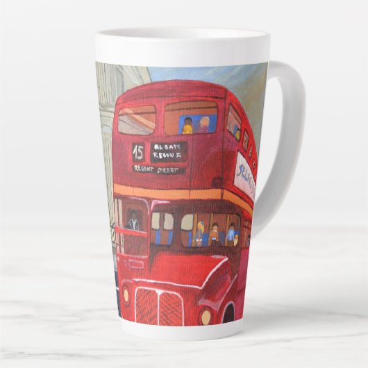 Mug à latte de bus de Londres (Angle droit)