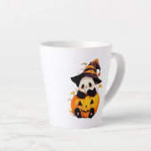 Mug à latte de Panda Halloween mignon | Panda Kawa (Angle droit)