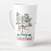 mug à latte de style Noël (Angle gauche)