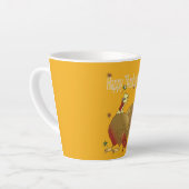 Mug à latte de Thanksgiving heureux (Angle gauche)