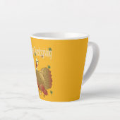 Mug à latte de Thanksgiving heureux (Angle droit)