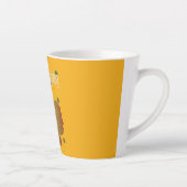 Mug à latte de Thanksgiving heureux (Droite)