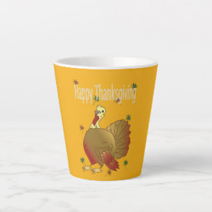 Mug à latte de Thanksgiving heureux