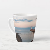 Mug à latte Duluth North Pier Light (Angle gauche)