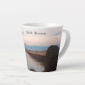 Mug à latte Duluth North Pier Light (Angle droit)