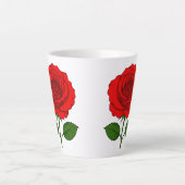 Mug à latte Roses Rouges (Devant)