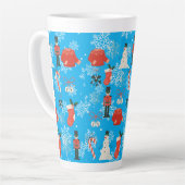 mug à latte style Noël  (Angle gauche)