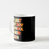 Mug À L'École Drôle Mon Dernier Premier Jour D'École S (Devant gauche)
