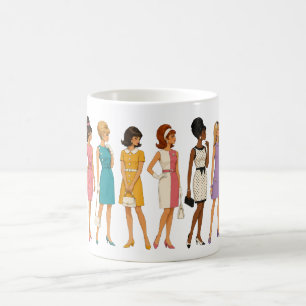 Mug à l'effigie d'une icône de la mode des années 